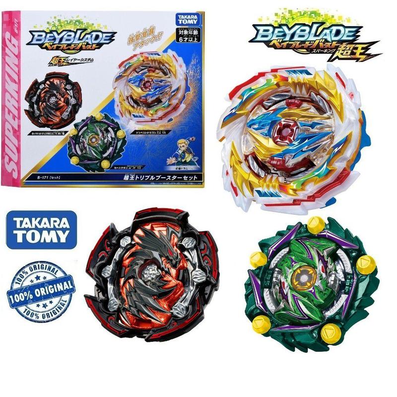 Beyblade BURST B-171 Triple Booster Set Ft. Tempest Dragon